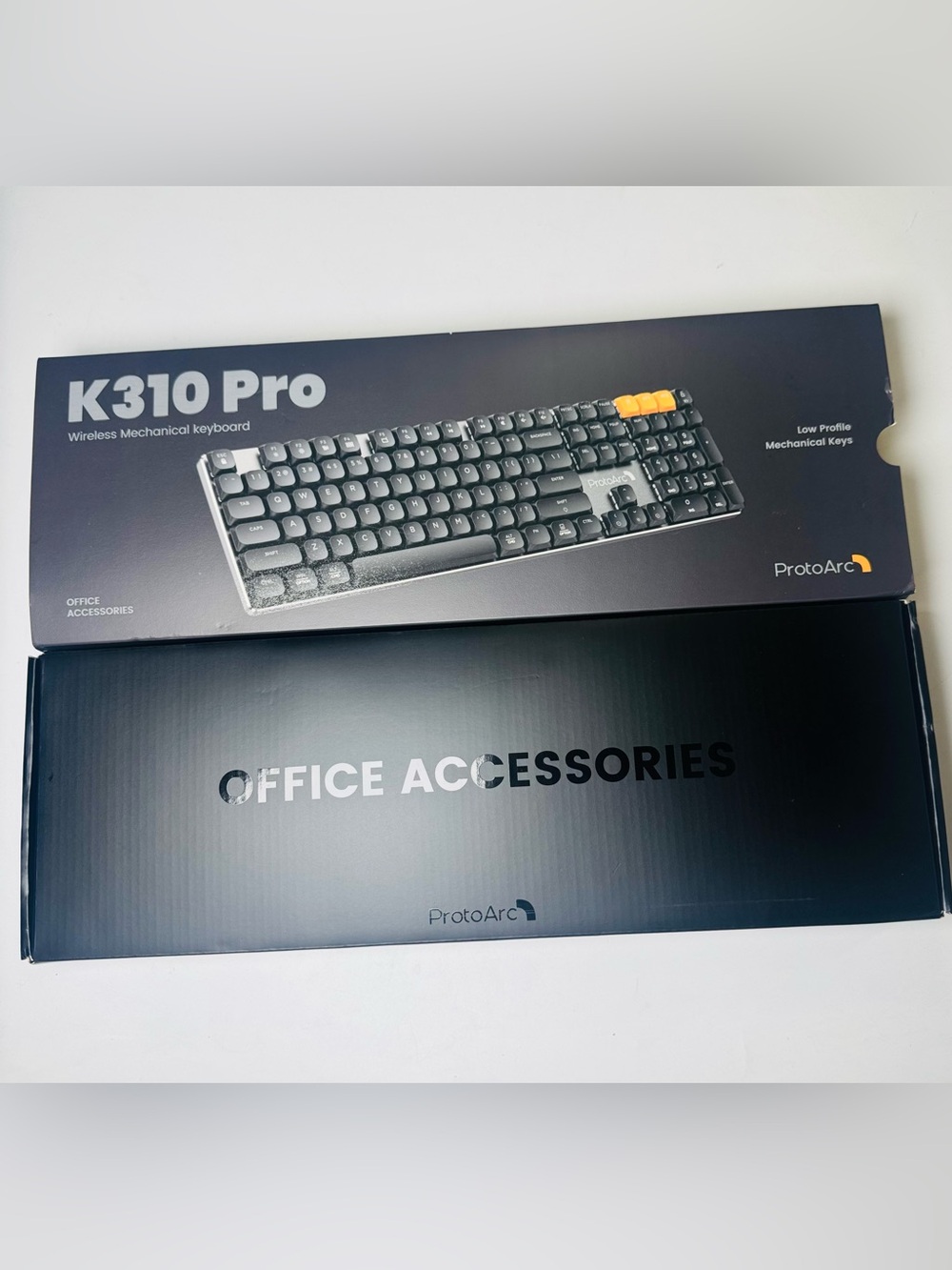 ProtoArc K310 Pro Wireless Mechanical Keyboard Bluetooth 2.4G Backlit Full Size